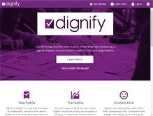 Tablet Screenshot of dignify.com
